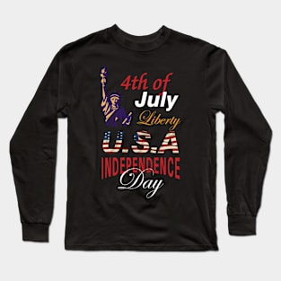 4th of July 1776  American independence day design Long Sleeve T-Shirt